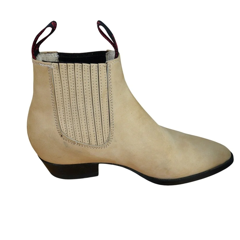 Moreno Romero Chelsea Boots Kids Size 2.5 Leather Western Cowboy Equestrian